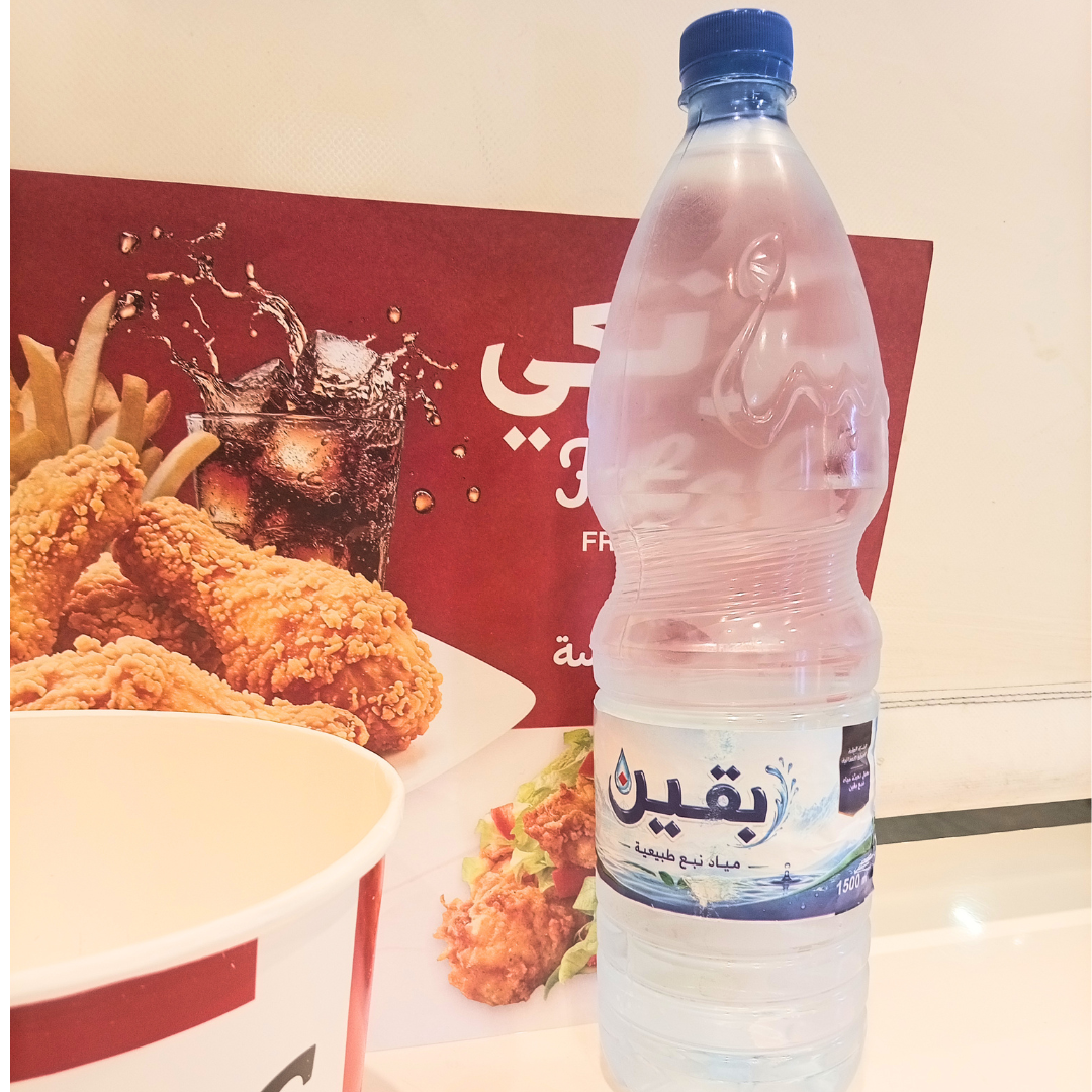 ماء كبيرة 1.5 لتر