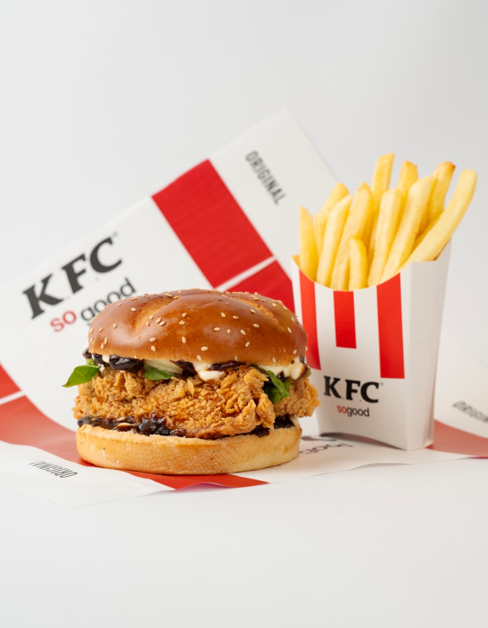 سندوش باربكيو تشكن مع بطاطا
