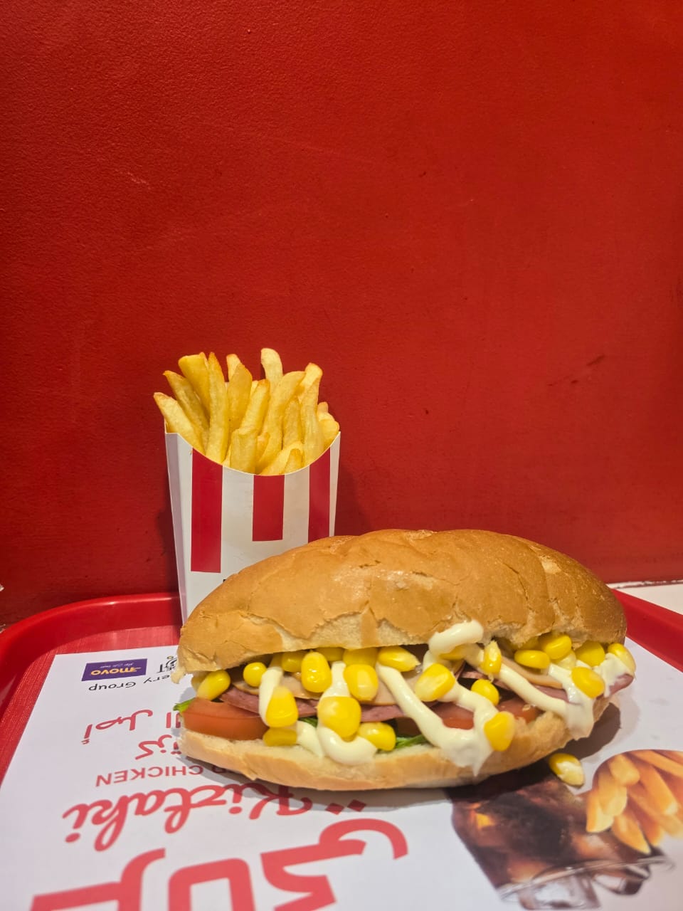 سندويش ساب واي مع بطاطا